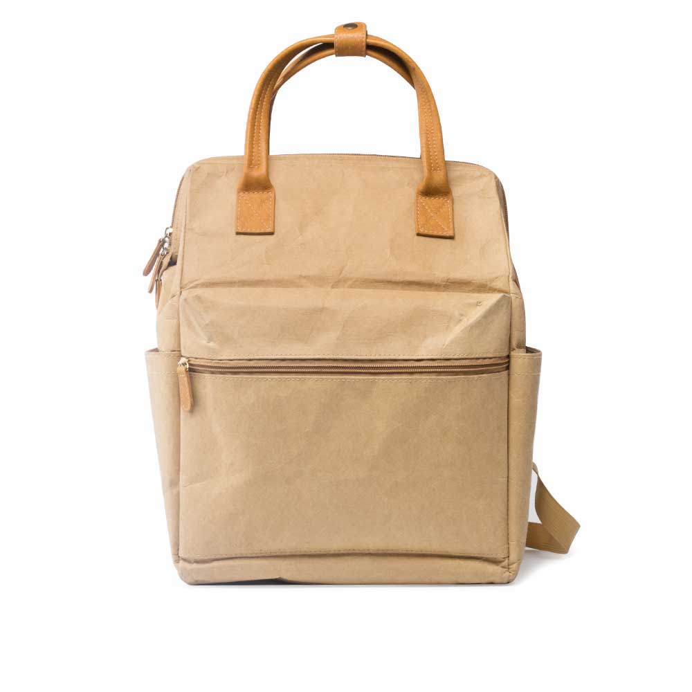BAP001 Brown Paper Backpack