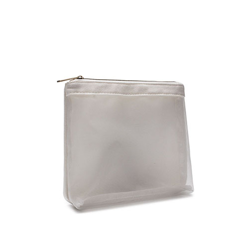 Small Pouch Cosmetic Bag Bamboo Fiber Nylon Mesh - CBT057