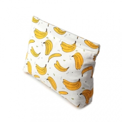 Spring Pouch Cosmetic Bag Banana Fiber - CNC049