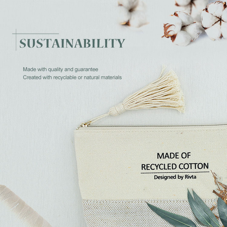 Essential Pouch Cosmetic Bag Recycled Cotton - CBC086