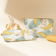 Small Pouch Cosmetic Bag Banana Fiber - CNC137