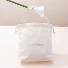 Travel Beauty Drawstring Bag Recycled cotton - CBC107