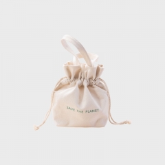 Waterproof Beauty Drawstring Bag Recycled cotton - CBC108
