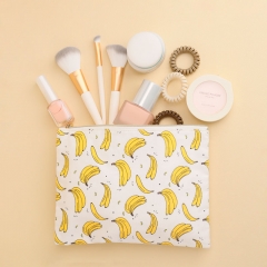 Flat Pouch Cosmetic Bag Banana Fiber - CNC046