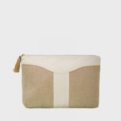 Clutch Cosmetic Bag Bamboo Fiber Jute - CBB040