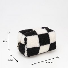 Small Pouch Cosmetic Bag RPET Polyester Sherpa - CBR261