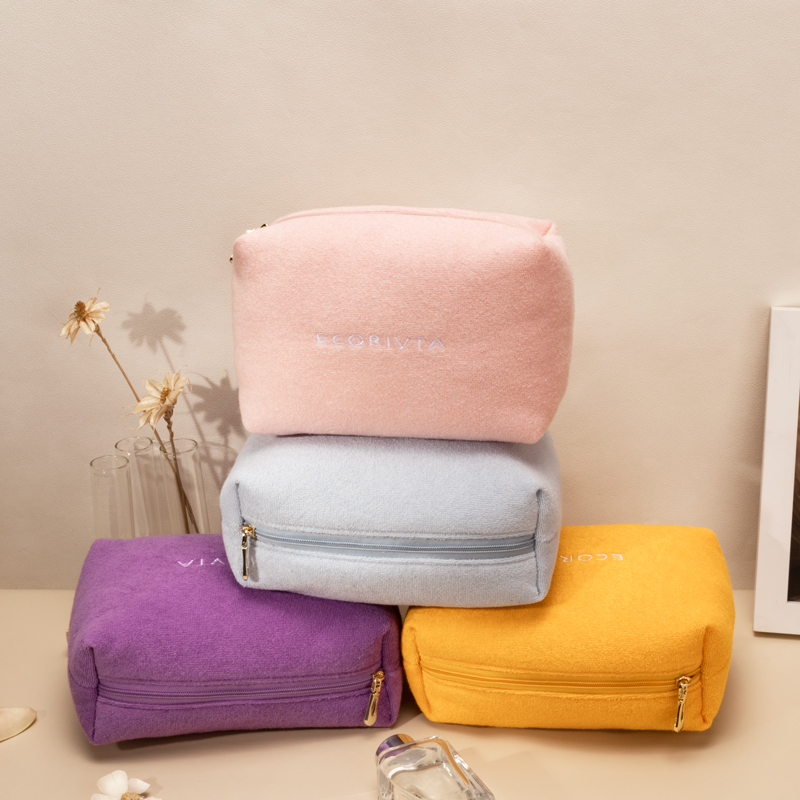 Essential Pouch Cosmetic Bag CVC Towel (Cotton) - CBC154