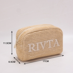 Essential Pouch Cosmetic Bag Straw - CBO087