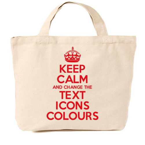 Slogan tote bag customized