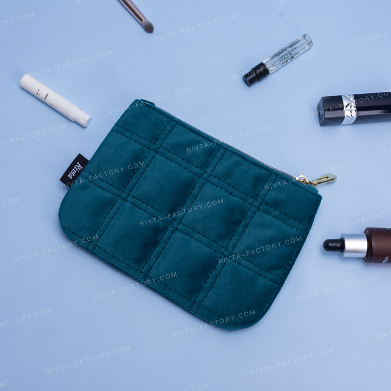 Small Pouch Cosmetic Bag RPET Velvet - CBR296