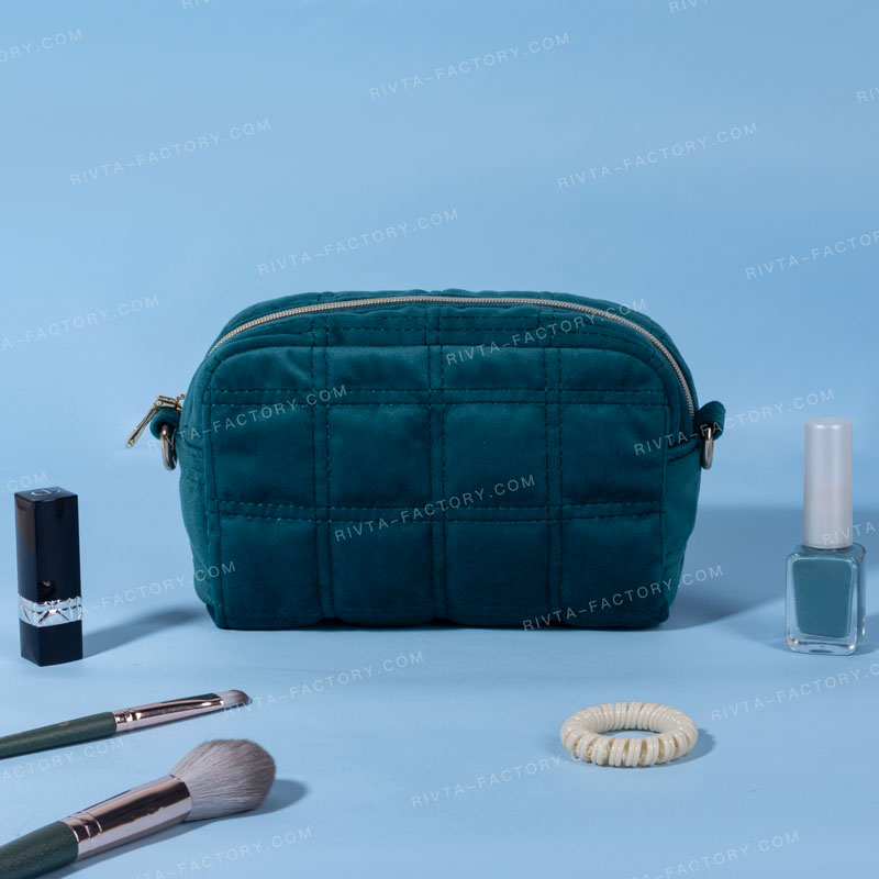 Small Pouch Cosmetic Bag RPET Velvet - CBR294