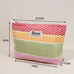 Essential Pouch Cosmetic Bag Cotton Thread Woven - CBO090