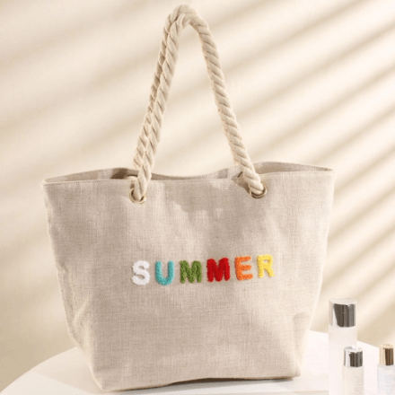 recycled cotton tote bag