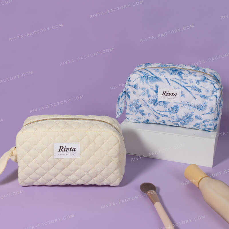 Essential Pouch Cosmetic Bag Cotton Gauze - CBC178