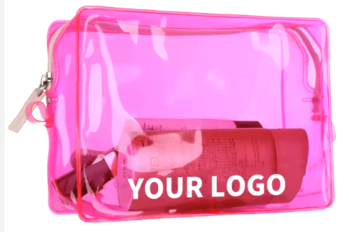 clear cosmetic makeup bag