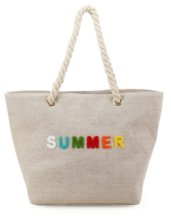 Jute summer tote bag 