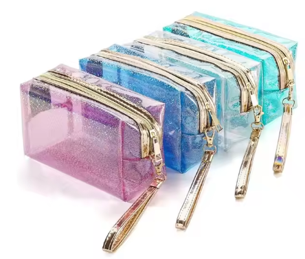 transparent makeup bag