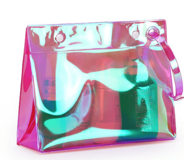 clear cosmetic makeup bag