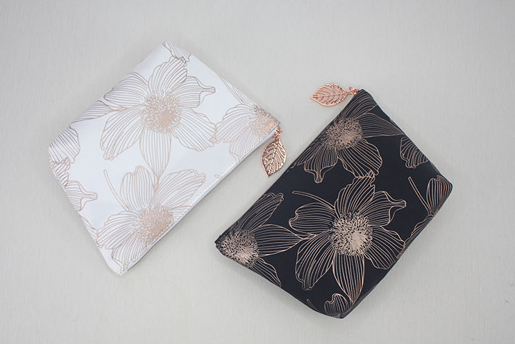 Polyester and Nylon Print Cosmetic Bags