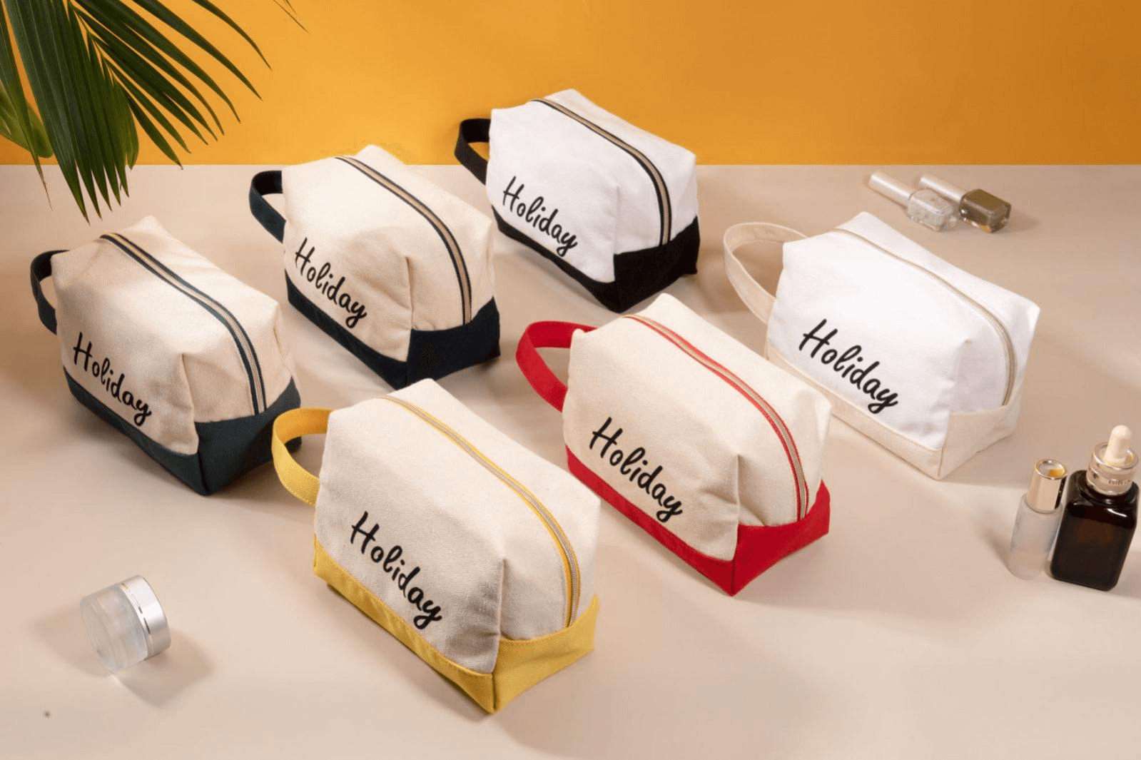 Eco-Friendly Canvas Cosmetic Bags