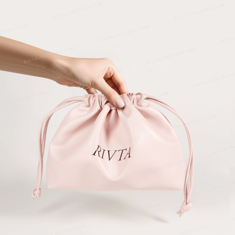 Medium Drawstring Bag Made Of Recycled PU - CBP225