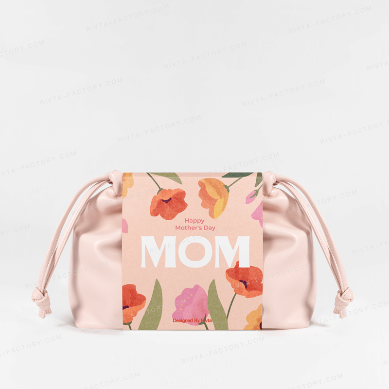 Medium Drawstring Bag Made Of Recycled PU - CBP225
