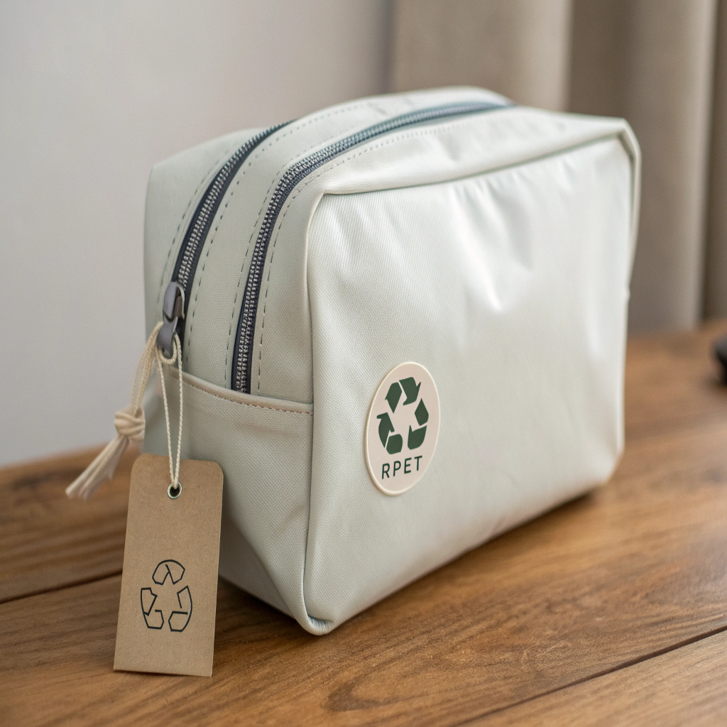 Sustainable RPET Toiletry Bag from Recycled Bottles