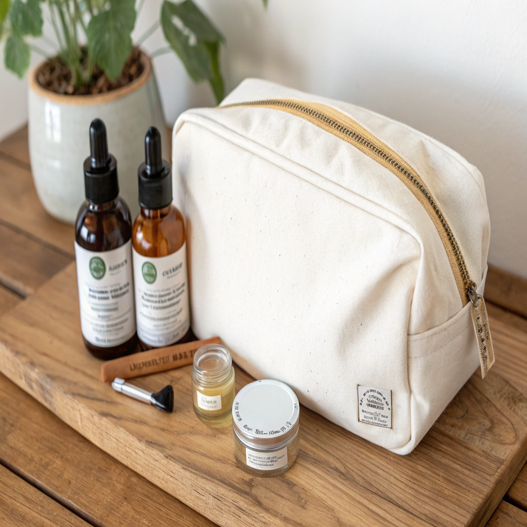 Stylish and Eco-Friendly Canvas Toiletry Bag