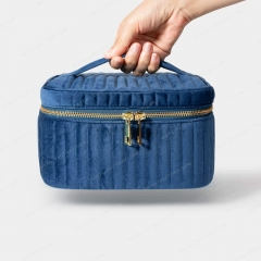 Quilted Makeup Case RPET Velvet - CBR318